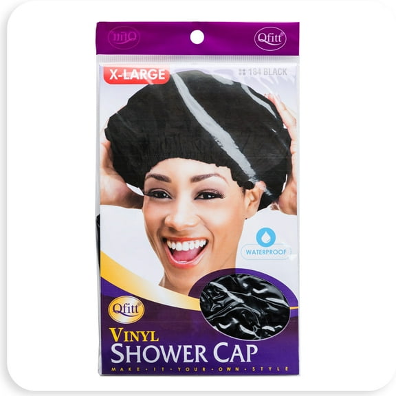 M&M 184 Vinyl Shower Cap X-Large Black