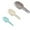 Gray Blue White, variant on Teissuly Set Of Three Versatile Plastic Spoons For Kitchen Use Ideal For Handling Flour Sugar Grains Ice And More With Easy Grip And Compact Storage