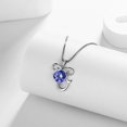 thumbnail image 4 of Hipunk Capricorn Zodiac Necklace December Birthstone Necklace Tanzanite Pendant 925 Sterling Silver Jewelry Christmas Birthday Gifts for Women, 4 of 8