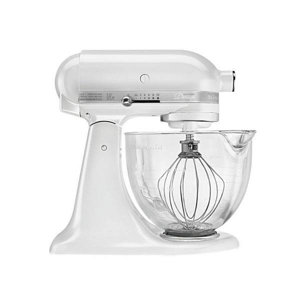KitchenAid Artisan Design Series KSM155GBFP Kitchen machine 325 W frosted pearl white Walmart