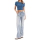 thumbnail image 2 of INSPIRAR CHIC Crop Tops para camisetas de manga corta ajustadas para mujeres, camisetas básicas de verano XS Gris Azul, 2 of 6