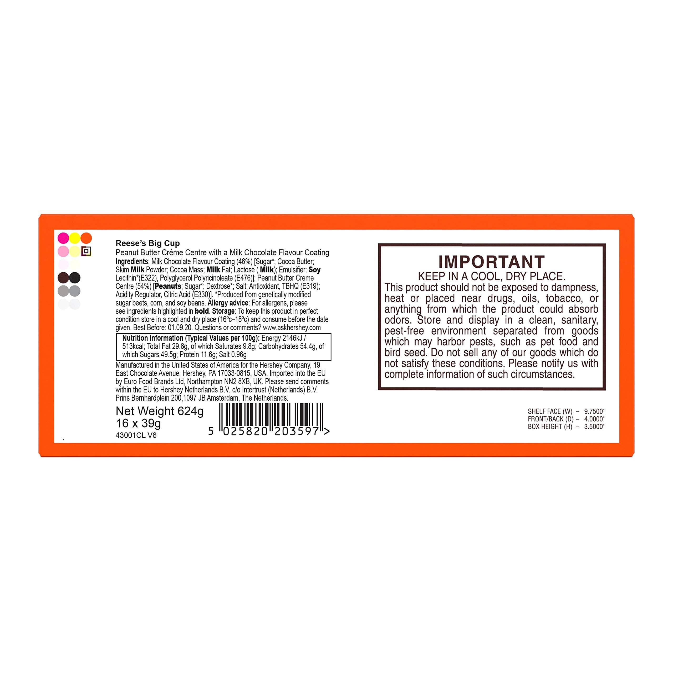 Reeses Big Cup 16 - 1.4 Oz PKGS 1.4 Ounce (Pack of 16)