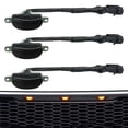 thumbnail image 2 of 3pcs Smoked 12-SMD Amber Yellow LED Front Grille Running Lights For Ford Raptorm, 2 of 5