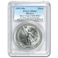 thumbnail image 1 of 1991 Mexico 1 oz Silver Libertad Type 2 MS-66 PCGS, 1 of 3