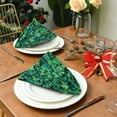 thumbnail image 3 of Napkin Satin Napkin 20*20Inchx1 Kitchen Towel Dinner Plate Towel Decorative Towel Napkin Tea Towel Suitable For Kitchen Table Pretty Green Four-leaf Clover, 3 of 8