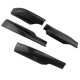 thumbnail image 5 of 4 unidades de fibra de carbono ABS, cubierta de extremo para el techo del coche Afortunado Sencillez, 5 of 5
