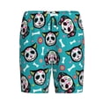 thumbnail image 4 of Wukai Skull Cat Men’s Short Pajama Pants With Pockets Soft Sleep Pj Shorts for Men-Medium, 4 of 6