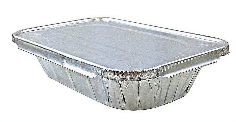 TigerChef Disposable Aluminum Foil Quarter Size Steam Table Baking Pans,  2.25 Lbs., 5.4 x 8.9 , 30/Pack - LionsDeal