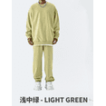 thumbnail image 1 of Cotton sweatshirt and sweatpants suits Men's and women's spring, autumn and winter hooded sweatshirts, solid color fleece thickened suits Men's sweatshirt suits, 1 of 3