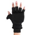 thumbnail image 6 of Women Men Thicken Driving Cycling Warm Convertible Touch Screen Gloves Sport Mittens Fingerless Gloves GREY L, 6 of 8