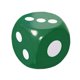 thumbnail image 1 of Dados de espuma de 20 cm, r matemáticas, juguetes educativos, jugar dados, dados de puntos para niños Verde Zulema dados de puntos, 1 of 7