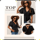 thumbnail image 3 of Blusas peplum para mujer de Joefnel Camisas babydoll Blusas de verano Tops con volantes para mujer Top peplum, 3 of 5