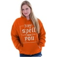 thumbnail image 3 of Halloween I Put A Spell On You Women Plus Size Graphic Pullover Hoodie Brisco Brands 5X, 3 of 4
