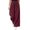 Wine, variant on Tqcoqu Women's Corduroy Wide Leg Pants, Elastic High Waist Loose Casual Long Trousers with Side Pockets