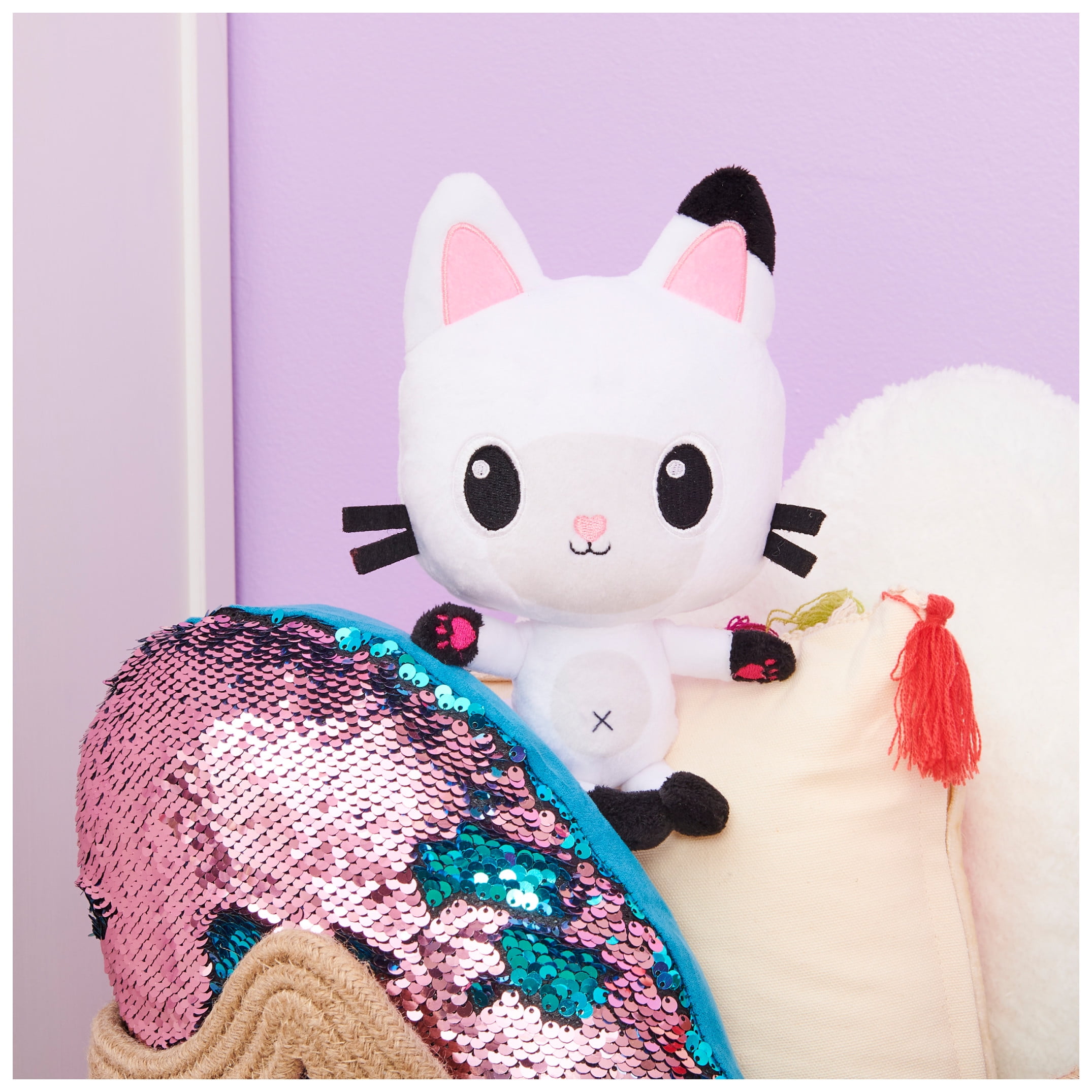 Gabby’s Dollhouse, 8-inch Pandy Paws Purr-ific Plush Toy, Kids Toys for Ages 3 and up