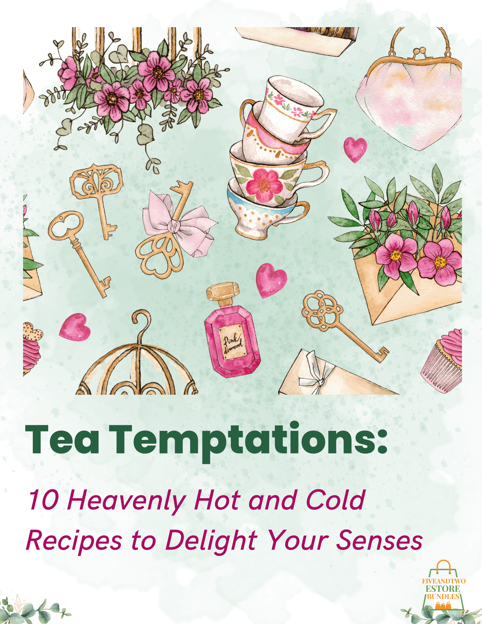 Ultimate Cold Buster Medicine Ball Tea Variety Set - Twinings Lemon & Ginger, Pure Peppermint Tea Bags, Stash Peach Ginger Tea with Matcha Green Tea Blend - 60pcs with Honey Sticks & Recipe eBook