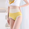 thumbnail image 2 of Gibobby Bragas Bikini Elásticas Braguitas encaje talla grande para mujer, bragas sexis cintura , reúne la cintura y las nalgas, las líneas reúnen la cintura y las nalgas （Amarillo， M), 2 of 3