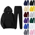thumbnail image 4 of TBWNWG Men's Fashion Tracksuit Set Autumn Winter Casual Athletic Wear Hooded Sweater with Jogger Pants Comfortable Outfit,Sizes M, 4 of 4