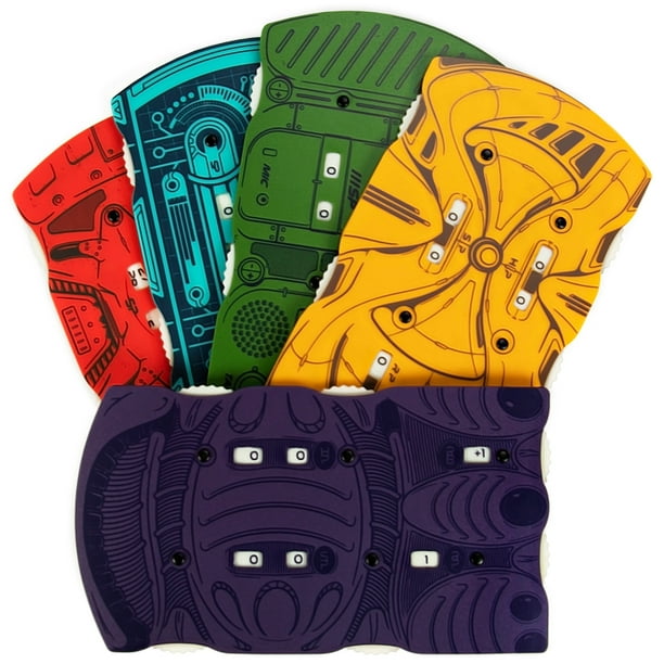 Stratagem 5pack SciFi Pocket Health Trackers Space Alien, Retro