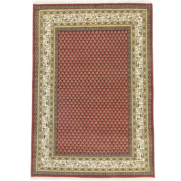 Red Floral 6X8 Indo Botemir Oriental Rug