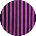 thumbnail image 1 of Ahgly Company Indoor Round Abstract Purple Modern Area Rugs, 5' Round, 1 of 4