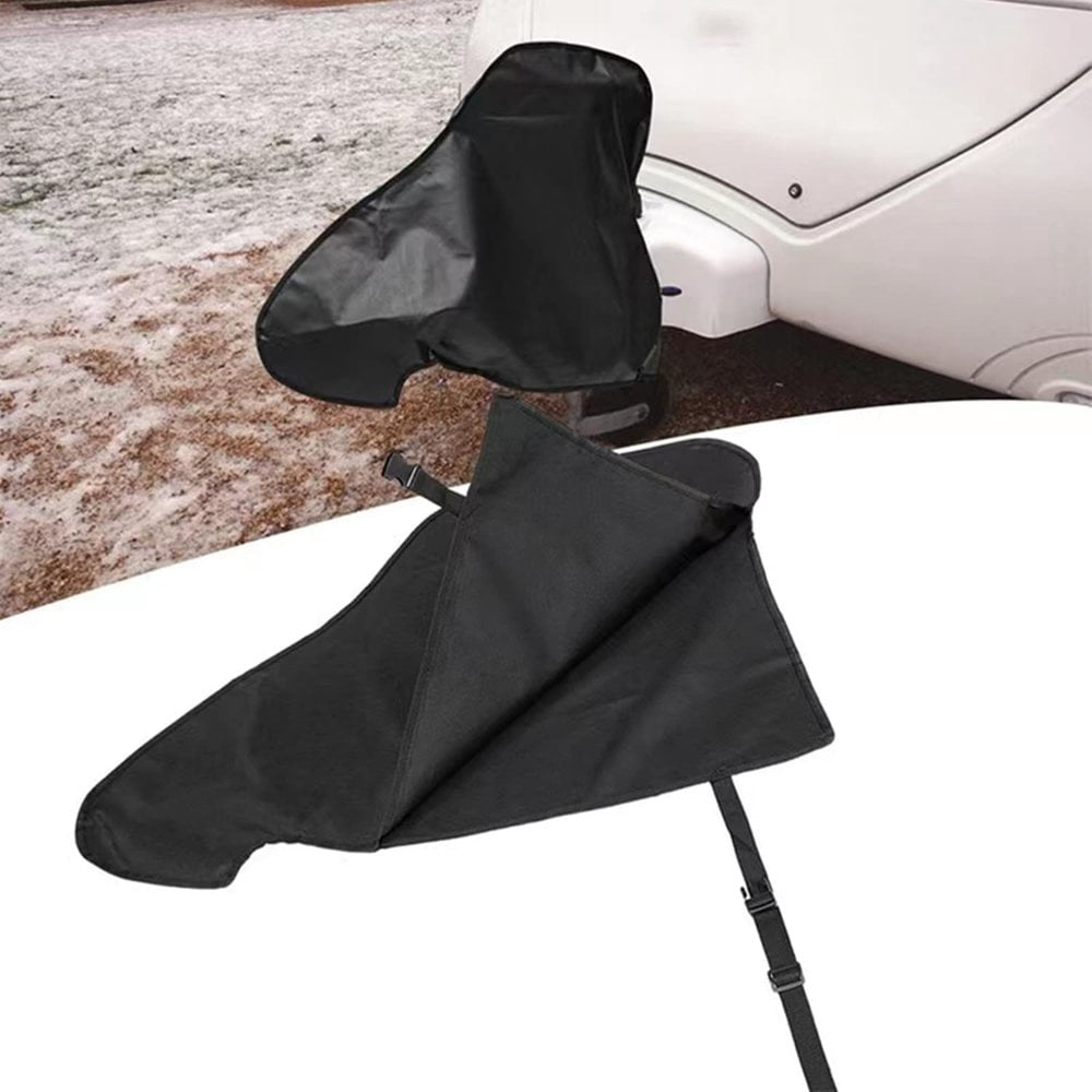 CNKOO Housse d'Attelage de Caravane avec Cric à Languette PVC Remorque Remorque Imperméable