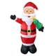 thumbnail image 2 of Papá Noel inflable iluminado, Papá Noel inflable navideño, decoración del hogar, Papá Noel inflable iluminado para patio, césped, jardín, adaptador de Macarena Inflable al aire libre, 2 of 8
