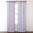 thumbnail image 1 of Lanco Humphrey Semi-Sheer Window Curtain Panel with Rod Pocket Top, Turquoise, 54 x 84", 1 of 1