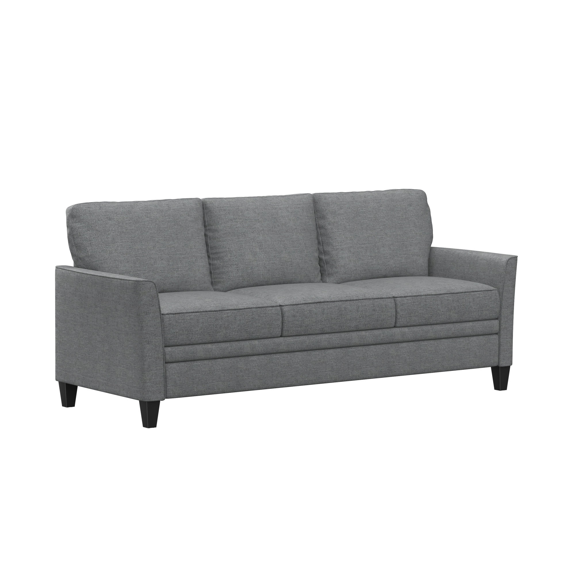 Mainstays Kensington 80" 3 Seat Classic Modern Couch, Gray