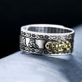 thumbnail image 6 of Feng Shui Pixiu Adjustable Ring Buddhist Mantra Attract Wealth Lucky Open Ring, 6 of 9