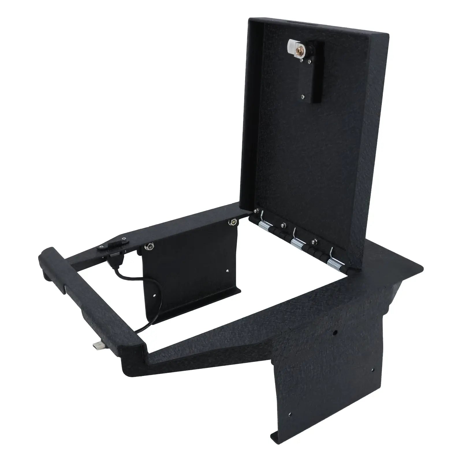 Center Console Gun Safe Vault - WASAI Premium In-vehicle Console Lock Box Compatible with Ford F-150/Ford Raptor 2021-2023, with Heavy Gauge Cold Rolled Plate Steel, 4 Digit Combination Lock with Key