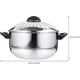 thumbnail image 5 of Colador de acero inoxidable para fideos, olla para pasta con tapa, 16 cm, 5 of 5