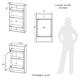 thumbnail image 3 of Gabinete De Baño Dakota Wengue Negro 43x75cm MDP, 3 of 9