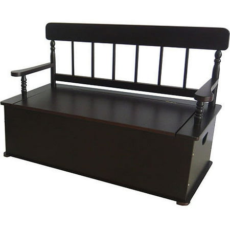 Levels of Discovery Simply Classic Espresso Bench Seat with Storage