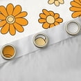 thumbnail image 4 of Manfei Country Floral Black Out Curtains,Rustic Daisy Curtains Pack of 2 (42x63 Each),Yellow White Bedroom Curtains For Kids,Breathable Home Decor, 4 of 6