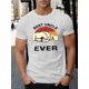 thumbnail image 1 of Best Uncle Ever" Men's Casual T-Shirt - Soft , Geometric Print, Round Neck, Machine Washable - Perfect for Summer & All Seasons, 1 of 5