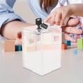 thumbnail image 2 of Hytrove Transparent Acrylic Piggy Bank for Kids and Adults with Lock for Storage Use Practical Money Saver 4.7 x 3.1 x 6.3 inches, 2 of 8