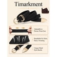 thumbnail image 2 of Timarkment 2Pcs Belts for Women Black and Coffee Belt Stretch Braided Womens Belts for Jeans Dresses, 2 of 6
