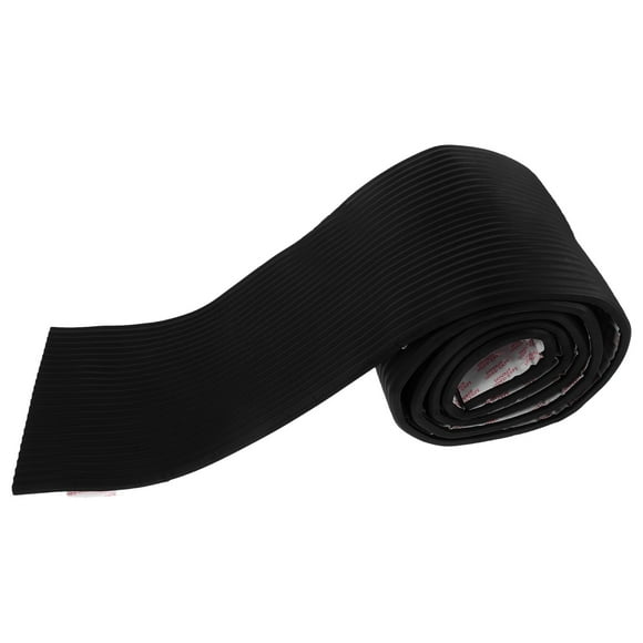 BRIGHTFUFU Door Edge Protector Wall Trim Moulding Black NBR Flexible Impact Resistance For Homeowners 1Set
