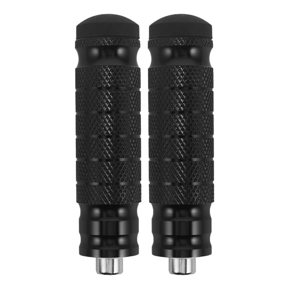 PENIKOKO 2-Pack Black Metal Rear Passenger Foot Pegs, and Easy to Install for Outdoor Motorcycle Riding