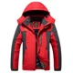 thumbnail image 3 of Chaqueta de invierno para hombre, prendas de vestir impermeables de lana gruesa, chaquetas de descarga, cortavientos para hombre, Parka verde militar, impermeable, abrigos de talla grande 9XL, 3 of 5