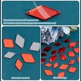 thumbnail image 3 of 300Pcs 3 Styles Rhombus Acrylic Mirror Sew on Rhinestone Red 17.5~23.5x9.5~14.5x1mm Hole: 1mm 100pcs/style, 3 of 6