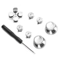thumbnail image 2 of DEWIN Game Controller Aluminum Alloy Buttons Thumb Stick Set Replacement Parts for PS4Silver, 2 of 14