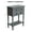 Vendee Gray, variant on Entryway Table with Storage, Rustic Small Console Table w/ 3 Drawers & Open Bottom Shelf, Skinny Wood Console Table, Narrow Sofa Side Table for Living Room, Foyer, Entry Table, Gun Metal