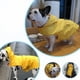 thumbnail image 4 of Chubasquero para perros con capucha, impermeable ultraligero y ventilado con tiras reflectantes para perros medianos a grandes (3XL, amarillo), 4 of 5