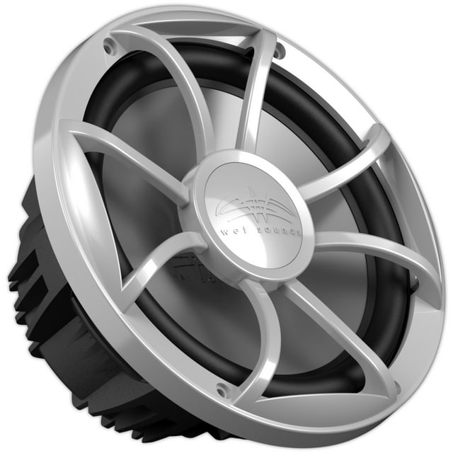 Subwoofer Marino Wet Sounds RECON 10 FA-S 400 Watts 10 Pulgadas 4 Ohms Free Air Color Plata Wet Sounds RECON10FAS