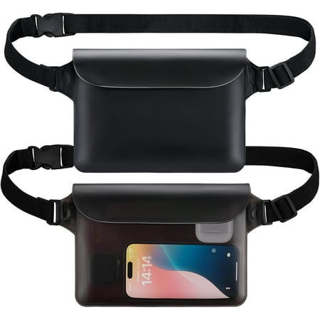 ECHTPower Waterproof Pouch Bag, Waterproof Fanny Pack, Waterproof Dry Bag with Adjustable Waist Strap for Beach Swimming Kayaking Floating Boating