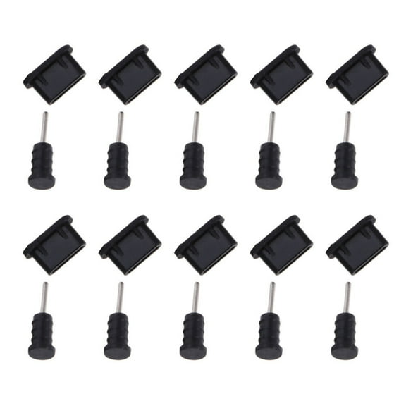Guyelim Type-C Dust Plug for Phone 30pcs Silicone Type-C Dust Plugs for Type-C Port Earphone on Phone Tablet Laptop