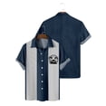 thumbnail image 4 of Men's Hawaiian Printed Button Short Sleeve Shirts Men's Casual Fashion Short Sleeve Shirts3XL, 4 of 4