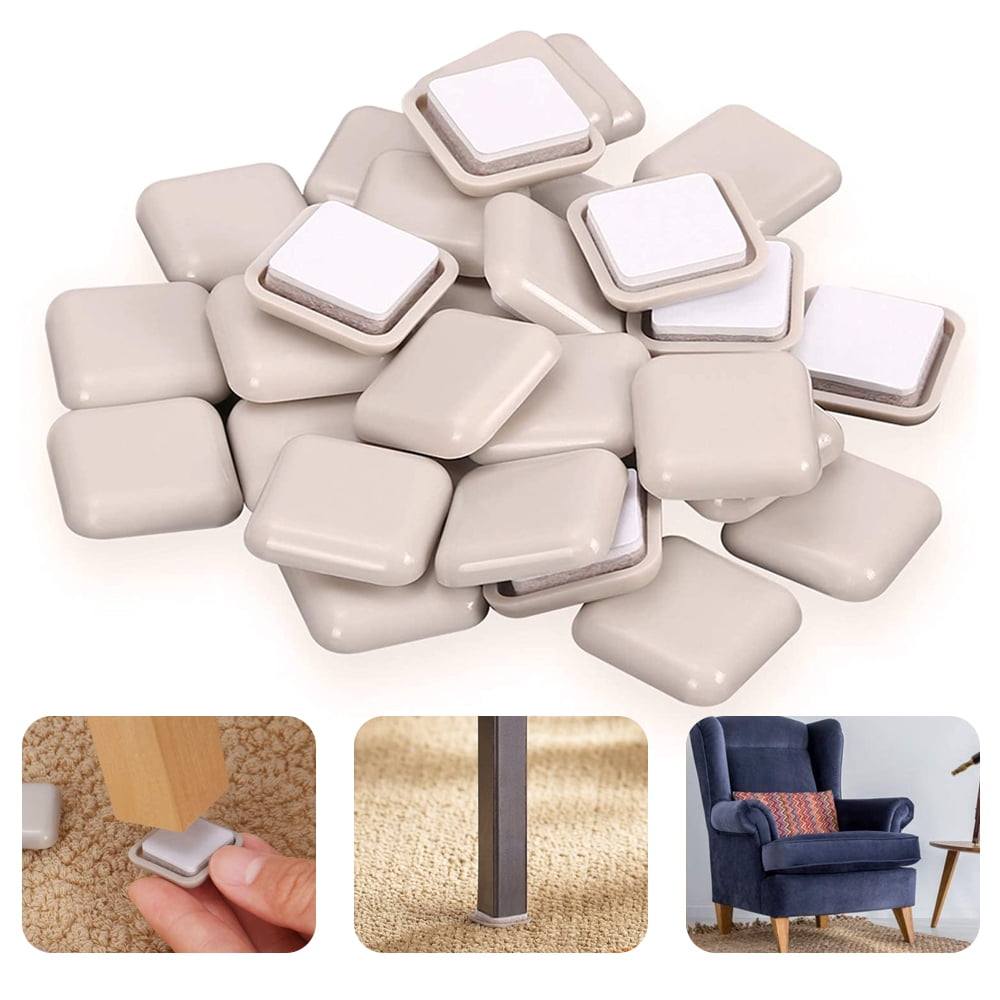 Amerteer Furniture Sliders 20 Pcs, Coasters For Furniture On Hardwood Floors